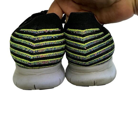 Nike Free RN Flyknit 2017 Women's Running Shoes Black Multi Color Size 8 - Picture 6 of 11